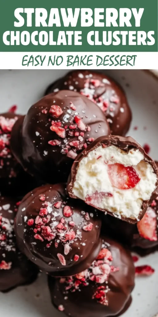 Chocolate Strawberry Yogurt Clusters