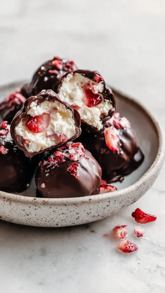 Chocolate Strawberry Yogurt Clusters