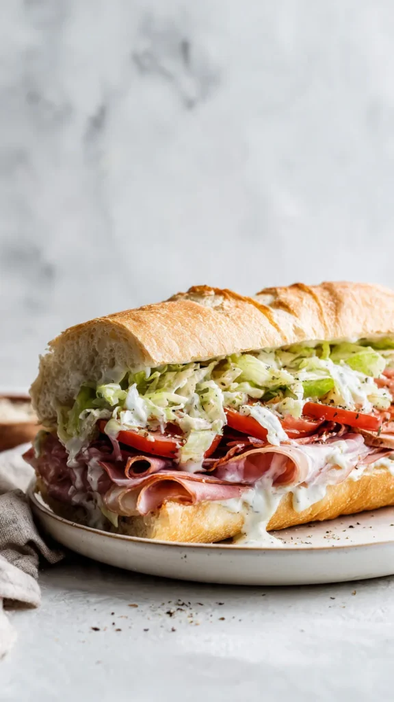 Italian Grinder Salad Sandwich